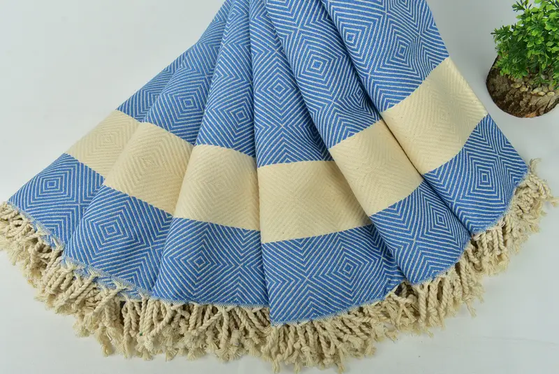 Personalized Wedding Gift, Lightweight Turkish towel, 80x40 Cotton Diamond Towel, Custom Wedding Towel, Decorative Towel, Fouta towel, Xmas Gifts - 4