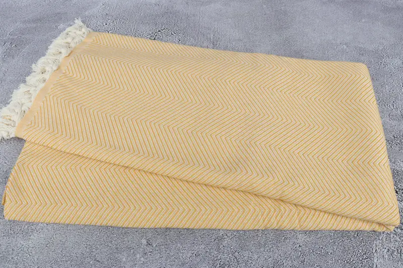 Bedspread, 84x68 Cotton Zig zag Towel, Best Friend Christmas Gift, Personalized Gifts, Custom Blanket, Organic Throw, Beach Theme Wedding Gift - 6