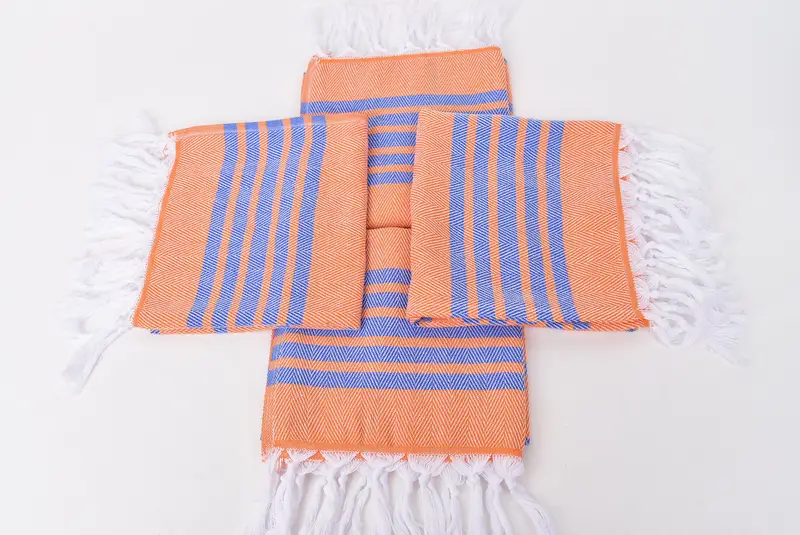 Bridal Gifts, Bachelor Towel, 40x20 Cotton Zig zag Towel, Organic Towel, Gift For Him, Wedding Favors, Turkish Towel Hand Towel, Personalized Gift - 6