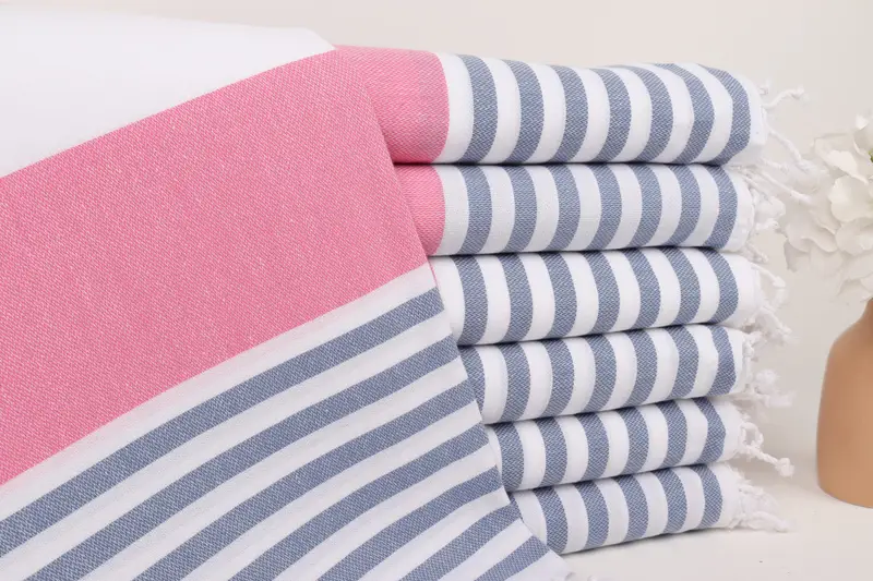 70x40 Cotton Striped Towel, Turkish bath towel, Travel Towel, Thin towel, Personalized Beach Towel, Turkish Bath Towel Set, Best Friend Gift Ideas - 1