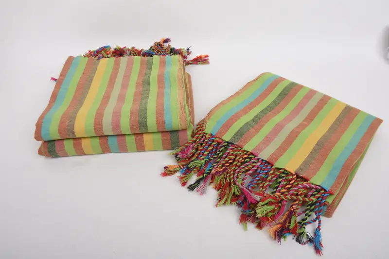 Fringed Turkish peshtemal beach towel USA, 70x36 Cotton Striped Towel, Bathroom Towel, Lightweight Turkish towel, Bath towel, Organic towel - 7
