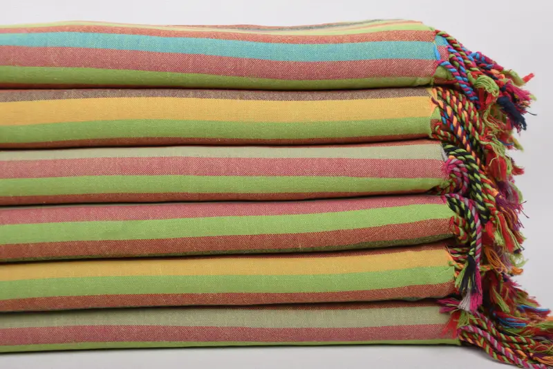 Fringed Turkish peshtemal beach towel USA, 70x36 Cotton Striped Towel, Bathroom Towel, Lightweight Turkish towel, Bath towel, Organic towel - 3