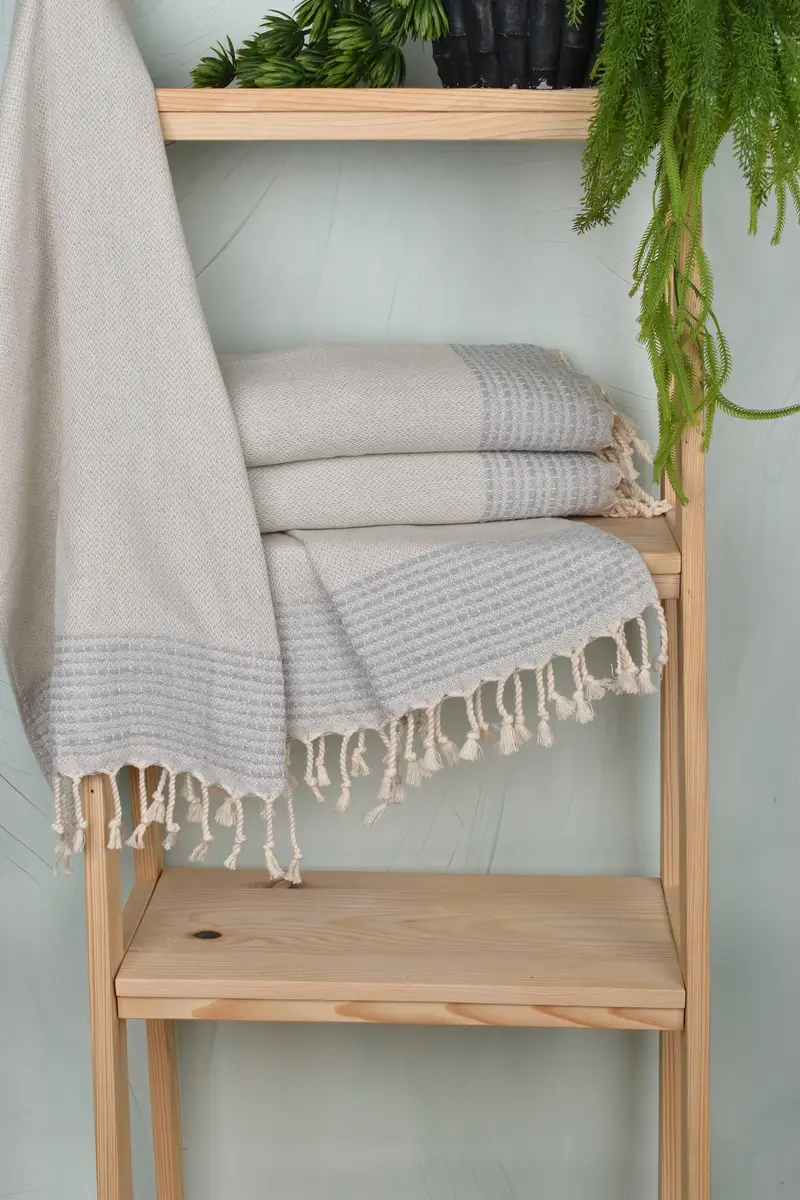 Gym Towel, Home Decor Gifts, Boyfriend Gift, Turkish Tea Towel, 40x20 Cotton Striped Towel, Personalized Gift, Kitchen Towel, Baby Boy Gift - 6
