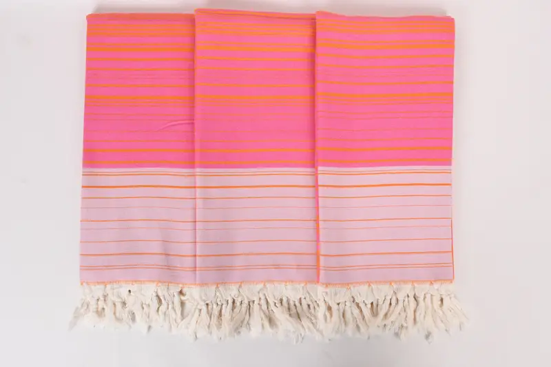 70x40 Cotton Striped Towel, Maid Of Honor Gift, Gift For Her, Thin and lightweight Turkish peshtemal, Luxury towel, Wedding Favors, Scarf Towel - 7