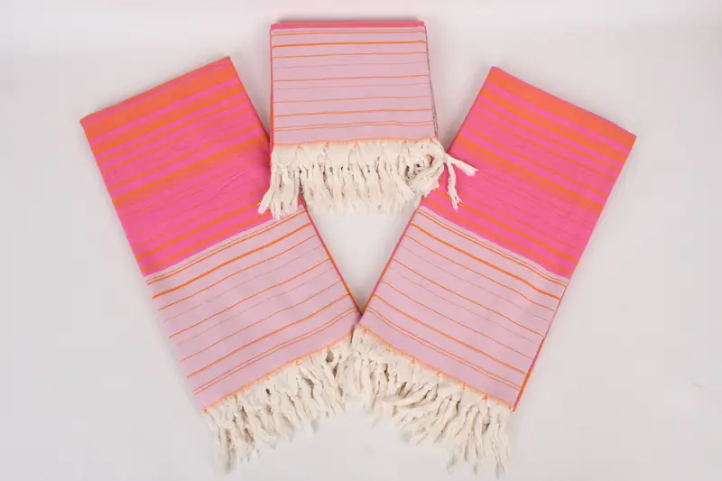 70x40 Cotton Striped Towel, Maid Of Honor Gift, Gift For Her, Thin and lightweight Turkish peshtemal, Luxury towel, Wedding Favors, Scarf Towel - 6