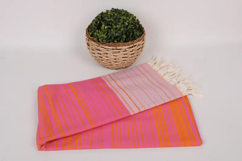 70x40 Cotton Striped Towel, Maid Of Honor Gift, Gift For Her, Thin and lightweight Turkish peshtemal, Luxury towel, Wedding Favors, Scarf Towel - 4