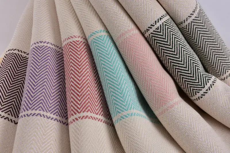 Personalized Towel Gift, Best Beach Towel, Home Decor Gifts, Guest Towel, Personalize Gift, 70x36 Cotton Herringbone Towel, Sand-resistant towel - 5