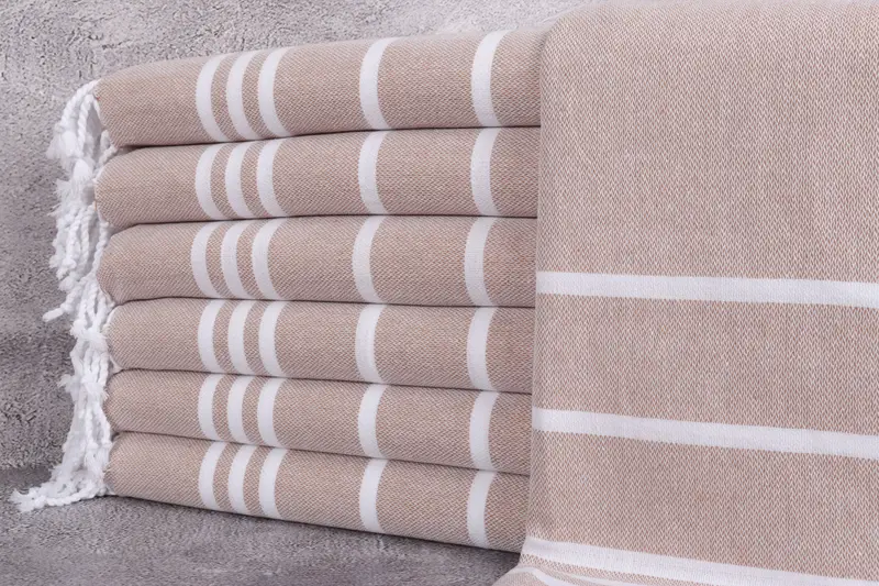 Personalized Gift For Her, Quick-dry towel, Turkish Towel Personalized, Bachelorette Party Favors, Bridesmaid Gifts, 70x40 Cotton Striped Towel - 1