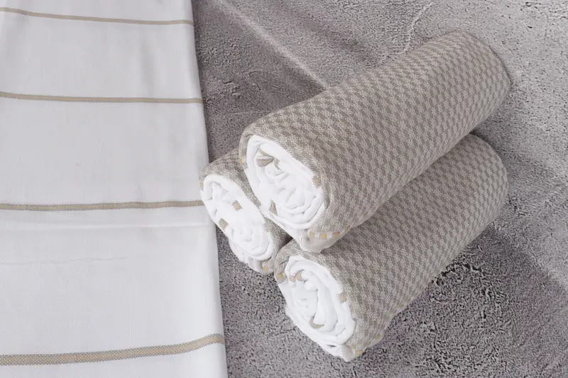 Wedding Hand Made Gift, Memorial Gift, Monogram Turkish Towel, Best Beach Towel, 70x40 Cotton Striped Towel, Personalized Bridesmaid Gift - 8