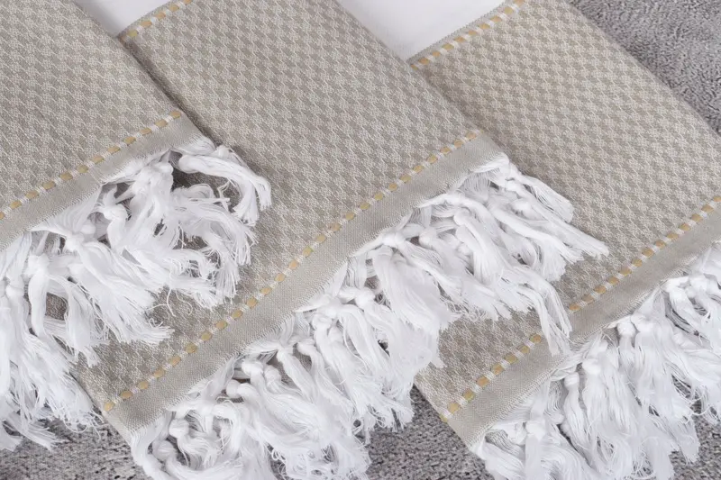 Wedding Hand Made Gift, Memorial Gift, Monogram Turkish Towel, Best Beach Towel, 70x40 Cotton Striped Towel, Personalized Bridesmaid Gift - 5