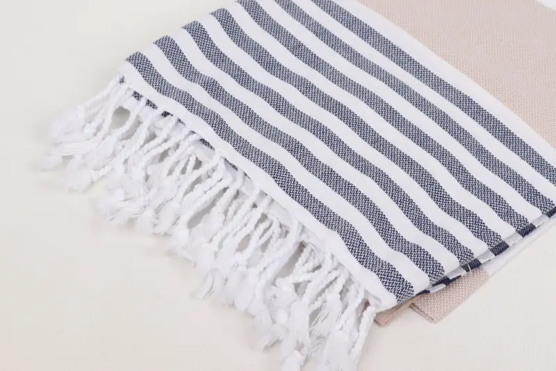Best Beach Towel, 70x40 Cotton Striped Towel, Handmade Gift, Luxury Turkish beach towel for summer vacation, Gift For Her, Halloween Gifts - 7