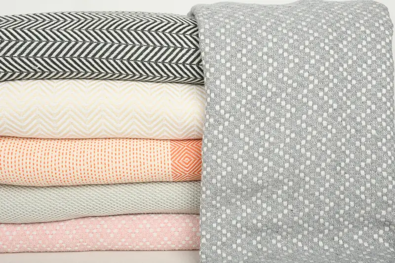 Personalized Bridesmaid Gift, Housewarming Gift, Family Gift Basket, Decorative Blanket, Shower Curtain, Woven Blanket, 80x80 Cotton Set of 6 Towel - 2