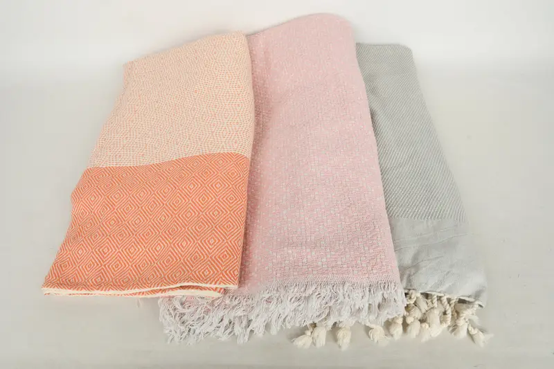 Personalized Bridesmaid Gift, Housewarming Gift, Family Gift Basket, Decorative Blanket, Shower Curtain, Woven Blanket, 80x80 Cotton Set of 6 Towel - 6