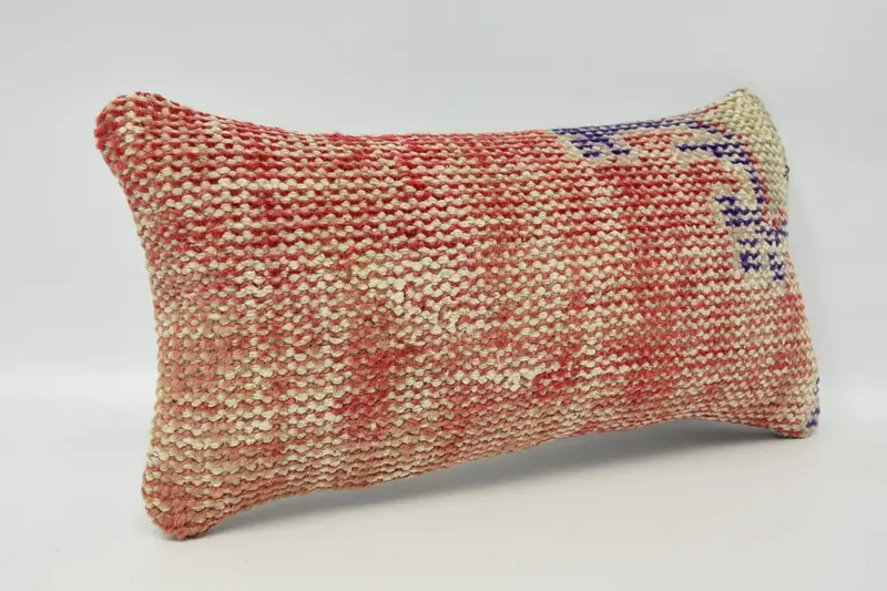 Cushion Case, Handmade Pillow Case, Pillow for Couch, Boho Pillow Sham Cover, Interior Designer Pillow, 8x16 Orange Pillow Cover, Tribal Pillow - 3