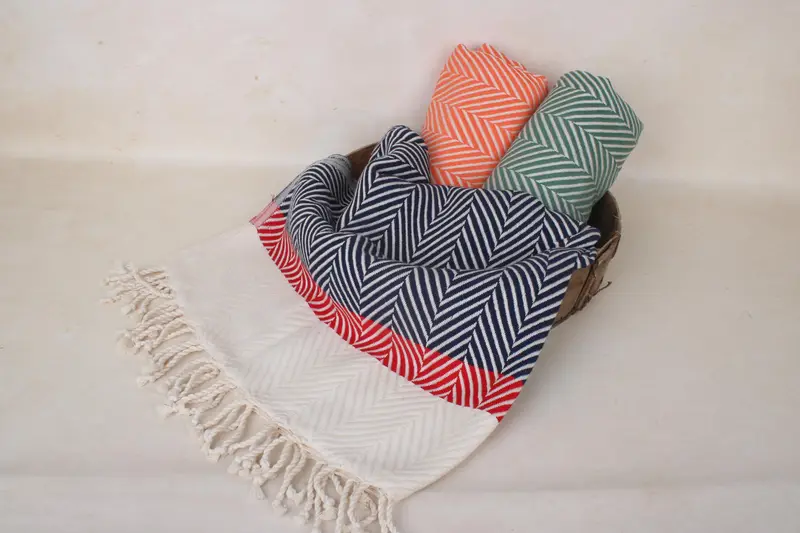 Best lightweight Turkish towel for travel USA, Turkish Towel Beach, 84x38 Cotton Striped Towel, Merry Christmas Gifts, Handmade Gift, Summer Gift - 4