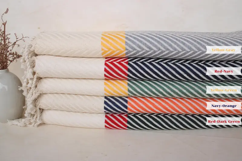 Best lightweight Turkish towel for travel USA, Turkish Towel Beach, 84x38 Cotton Striped Towel, Merry Christmas Gifts, Handmade Gift, Summer Gift - 1