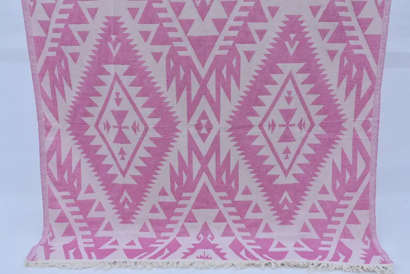 Personalized Beach Towel, Guest Towel, 76x40 Cotton Geometric Towel, Bridal Party Gifts, Bachelorette Party Gifts Bridesmaids, Custom Wedding Gifts - 1