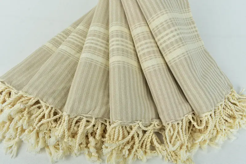 Handmade Turkish hammam towel, Bachelorette Gifts, 68x38 Cotton Striped Towel, Home Decor Gifts, Summer Towel, Organic Turkish towel, Bachelor Gift - 4