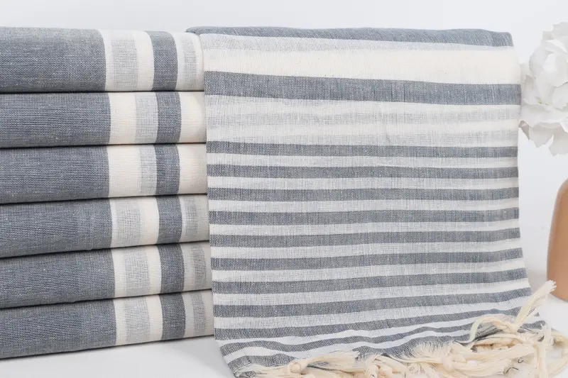 Turkish bath towel for spa, Monogram Beach Towel, Peshtemal Towel, Bath towel, 70x40 Cotton Striped Towel, Peshtemal Towel USA, Halloween Gifts - 2