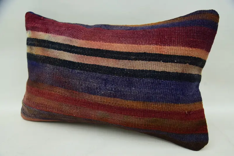 12x20 Blue Cushion Case, Antique Pillows, Accent Pillow, Throw Kilim Pillow, Cushion Case, Toss Cushion Cover, Boho Pillow Sham Cover - 3