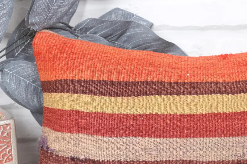 Kilim Pillow, Pattern Throw Pillow Cover, Antique Pillows, Gift Pillow, Neutral Throw Pillow Sham, 8x16 Red Pillow Case, Pillow Case - 2