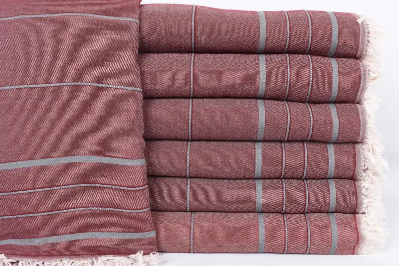 Shower Curtain, Personalized Blanket, Decorative Bedspread, 100x80 Cotton Striped Towel, Bohemian Bedspread, Bridesmaid Gifts, Boho Throw Blankets - 1