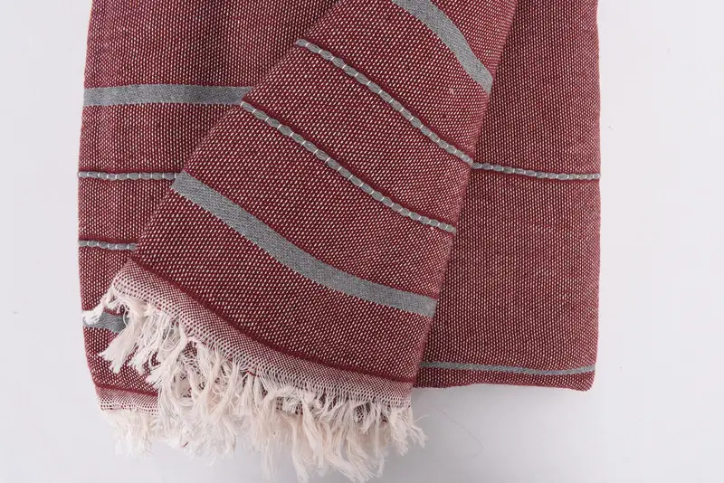 Shower Curtain, Personalized Blanket, Decorative Bedspread, 100x80 Cotton Striped Towel, Bohemian Bedspread, Bridesmaid Gifts, Boho Throw Blankets - 8