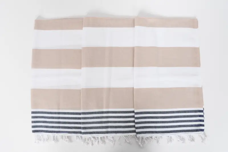 Lisans partisi hediyeleri, monogram mutfak havlu, Türk çay havlu, dekoratif havlu, kişiselleştirilmiş hediye, 40x24 pamuklu çizgili havlu, havlu - 7