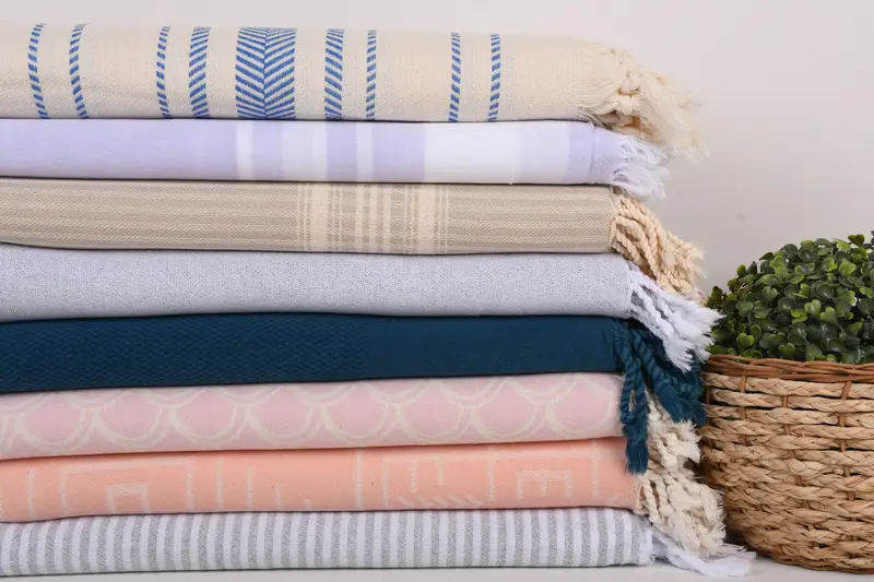 Bridesmaid Gift, Turkish towel, Luxury towel, Pool Towels, Birthday Gift, 70x40 Cotton Set of 8 Towel, Decorative Towel, Embroidered Turkish Towel - 2