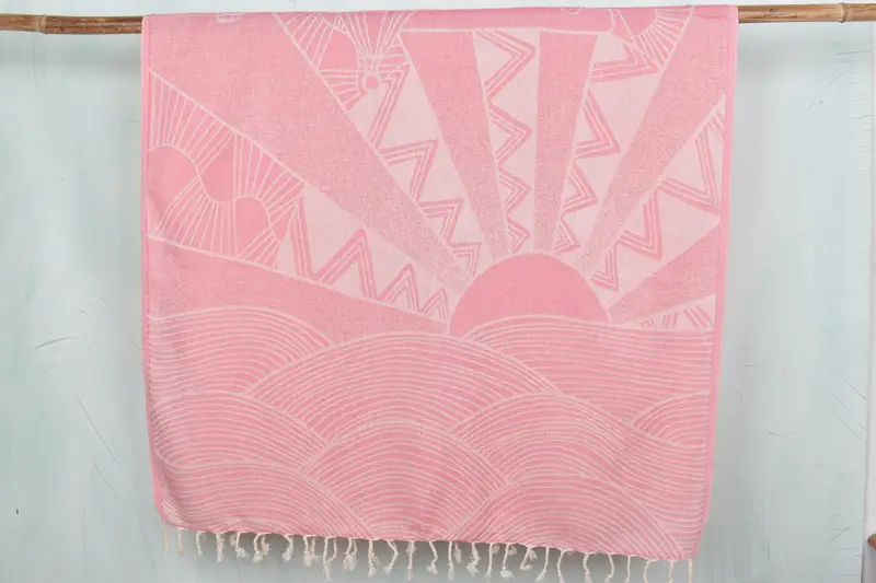 68x40 Cotton Striped Design Towel, Gift For Bride, Personalized Beach Towel, Eco-friendly Turkish peshtemal towel, Custom Beach Towel, Gift For Him - 1
