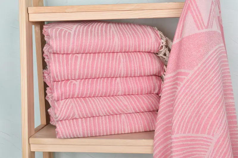 68x40 Cotton Striped Design Towel, Gift For Bride, Personalized Beach Towel, Eco-friendly Turkish peshtemal towel, Custom Beach Towel, Gift For Him - 2