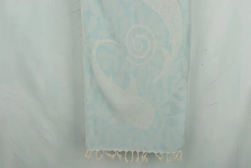 Gift For The Home Decor, 40x18 Cotton Whale Design Towel, Valentines Gift, Bridesmaid Gifts, Turkish Tea Towel, Turkish Towel Hand Towel, Gym Towel - 1