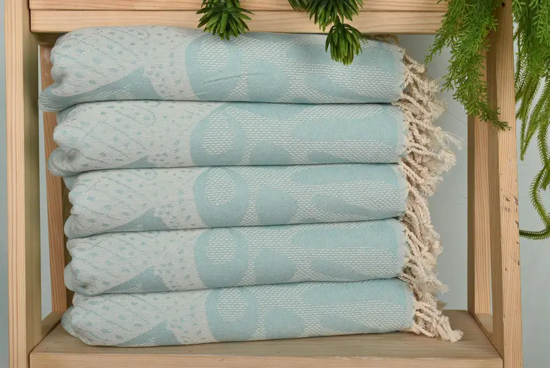 Gift For The Home Decor, 40x18 Cotton Whale Design Towel, Valentines Gift, Bridesmaid Gifts, Turkish Tea Towel, Turkish Towel Hand Towel, Gym Towel - 2