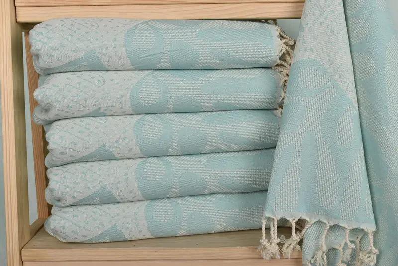 Gift For The Home Decor, 40x18 Cotton Whale Design Towel, Valentines Gift, Bridesmaid Gifts, Turkish Tea Towel, Turkish Towel Hand Towel, Gym Towel - 3
