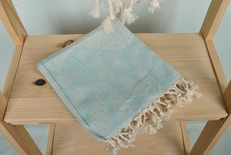 Gift For The Home Decor, 40x18 Cotton Whale Design Towel, Valentines Gift, Bridesmaid Gifts, Turkish Tea Towel, Turkish Towel Hand Towel, Gym Towel - 6