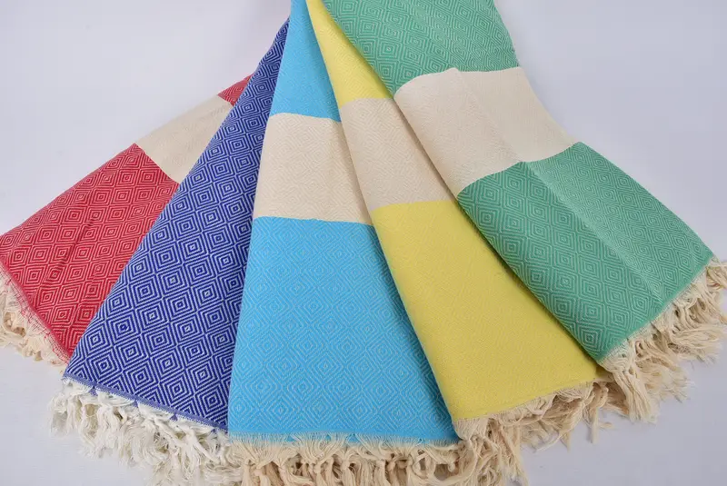 Gift For Wedding Day, Organic Throw, Shower Curtain, 96x80 Cotton Diamond Towel, Woven Blanket, Wedding For Favor, Decorative Blanket, Tablecloth - 4