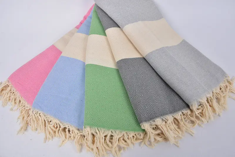 Gift For Wedding Day, Organic Throw, Shower Curtain, 96x80 Cotton Diamond Towel, Woven Blanket, Wedding For Favor, Decorative Blanket, Tablecloth - 6