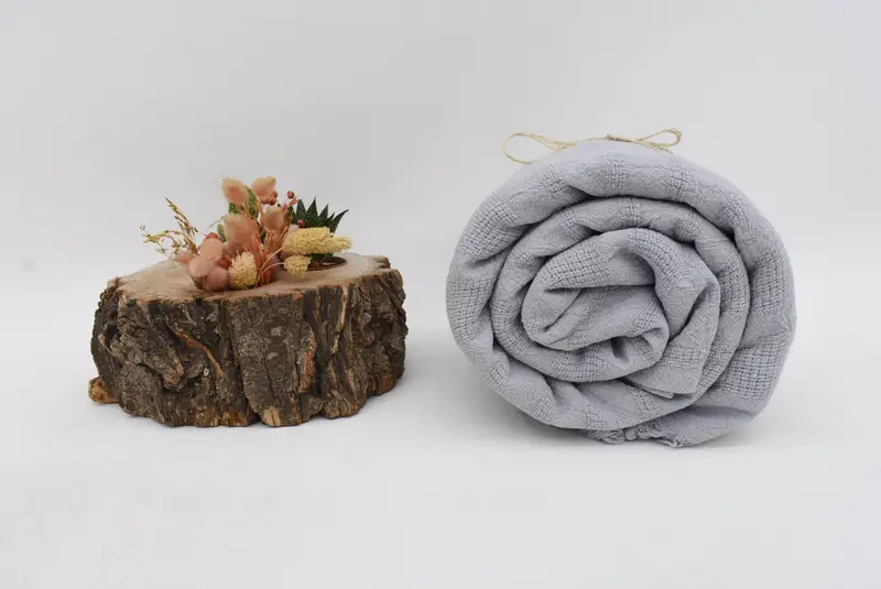 96x68 Cotton Stonewashed Striped Towel, Beach Wedding Favor, Custom Blanket, Tablecloth, Wedding Anniversary Gift, Grandma Gift, Woven Throw Blanket - 7