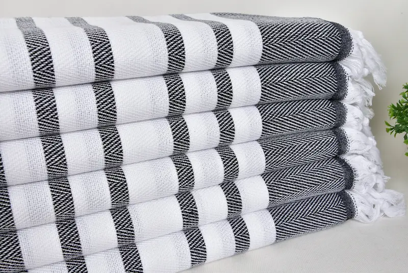 Personalized Gifts, Customized Towels, 68x36 Cotton Chevron Towel, Custom Wedding Gift From Bridesmaid, Custom Wedding Gift, Luxury towel, Spa Towel - 3