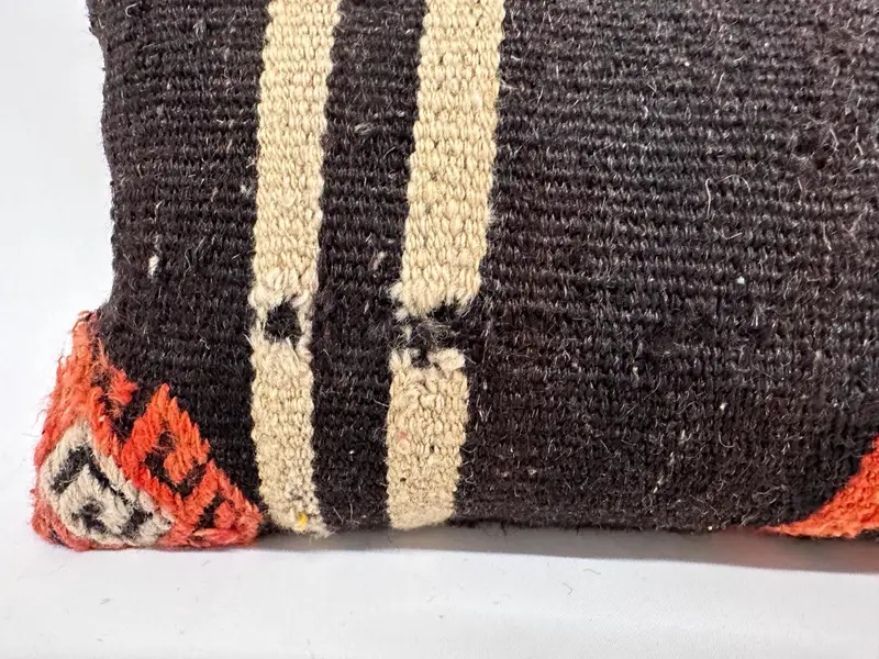 12x43 Brown Pillow Cover, Kilim Pillow Cover, Gift Pillow, Cushion, Vintage Kilim Throw Pillow, Square Throw Pillow Case, Luxury Pillow Sham - 4