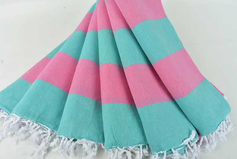 70x40 Cotton Striped Towel, Turkish beach towel, Thin and lightweight Turkish peshtemal, Bachelorette Party Gifts, Bridal Gifts, Summer Gift - 4