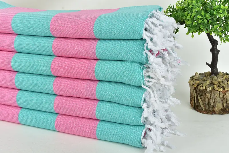70x40 Cotton Striped Towel, Turkish beach towel, Thin and lightweight Turkish peshtemal, Bachelorette Party Gifts, Bridal Gifts, Summer Gift - 3