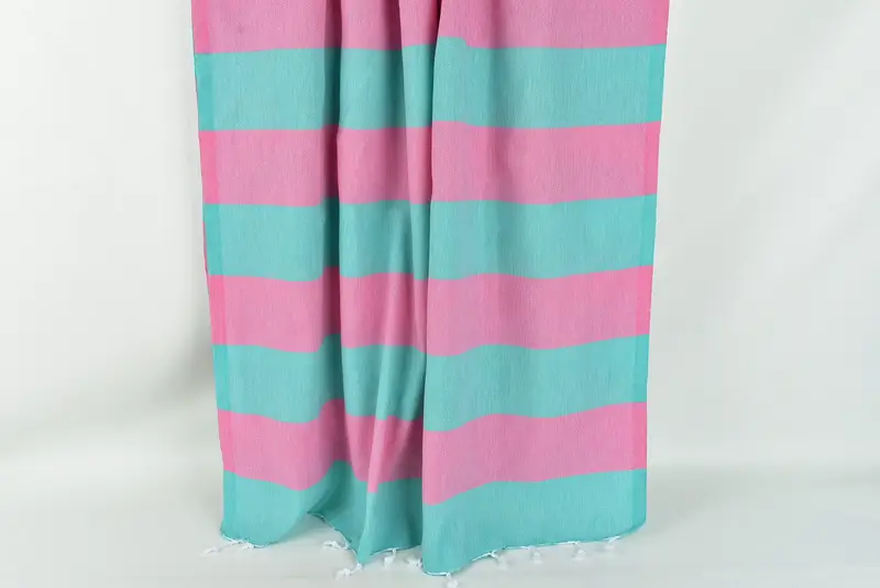 70x40 Cotton Striped Towel, Turkish beach towel, Thin and lightweight Turkish peshtemal, Bachelorette Party Gifts, Bridal Gifts, Summer Gift - 8