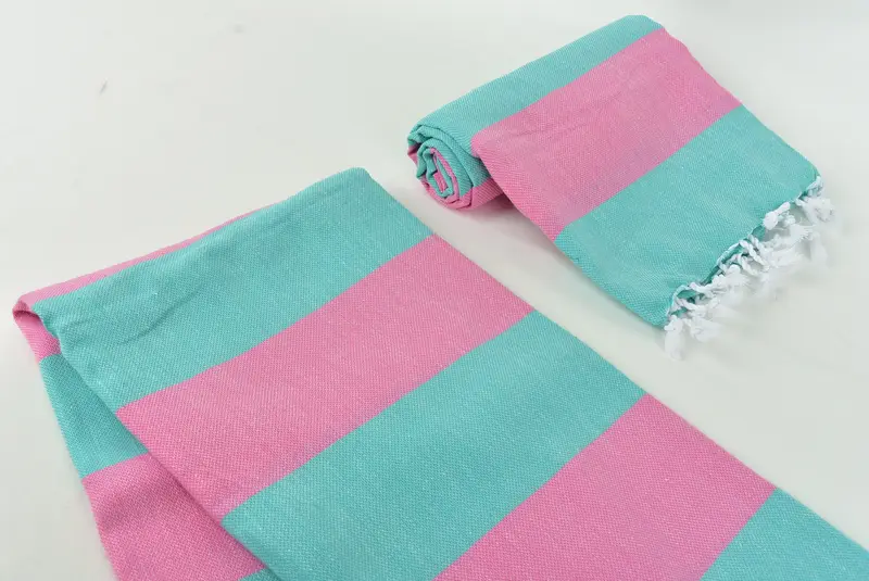 70x40 Cotton Striped Towel, Turkish beach towel, Thin and lightweight Turkish peshtemal, Bachelorette Party Gifts, Bridal Gifts, Summer Gift - 7