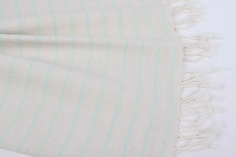 Organic cotton Turkish peshtemal towel, Custom Gift, Scarf Towel, Beach Towel Bulk, 64x38 Linen Striped Towel, Personalized Gifts, Home Decor Towel - 8