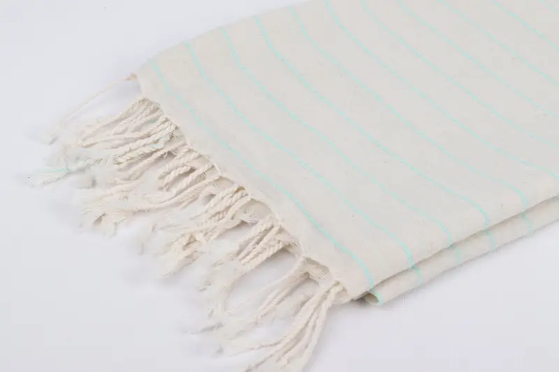 Organic cotton Turkish peshtemal towel, Custom Gift, Scarf Towel, Beach Towel Bulk, 64x38 Linen Striped Towel, Personalized Gifts, Home Decor Towel - 7