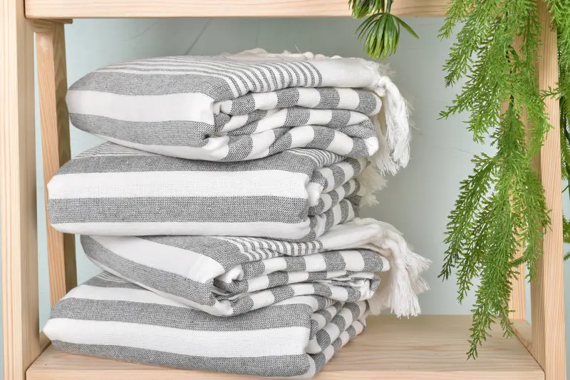 Peshtemal Towel, 68x40 Cotton Striped Terry Towel, Mexico Bachelorette Party Gifts, Home Decor Gifts, Summer Gift, Anniversary Gift For Her - 7