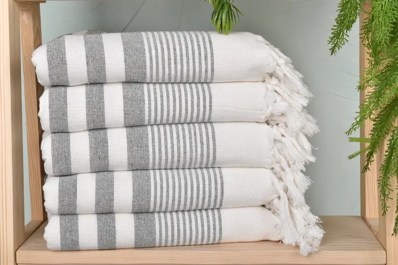 Peshtemal Towel, 68x40 Cotton Striped Terry Towel, Mexico Bachelorette Party Gifts, Home Decor Gifts, Summer Gift, Anniversary Gift For Her - 2