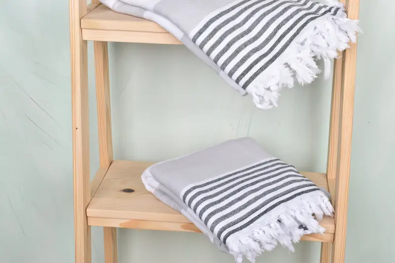 68x36 Cotton Striped Terry Towel, Absorbent Turkish towel, Personalize Gift, Lightweight towel, Holiday Towel, Yoga Towel, Lightweight Turkish towel - 5