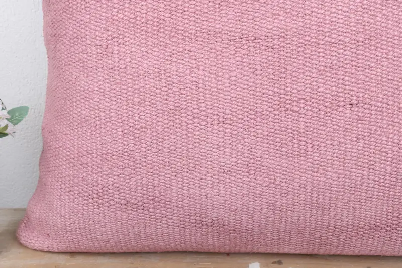 Boho Pillow Sham Cover, Gift Pillow, Pillow for Sofa, Pillow Cover, Accent Throw Pillow Case, 24x24 Pink Pillow Case, Seat Pillow Case - 3